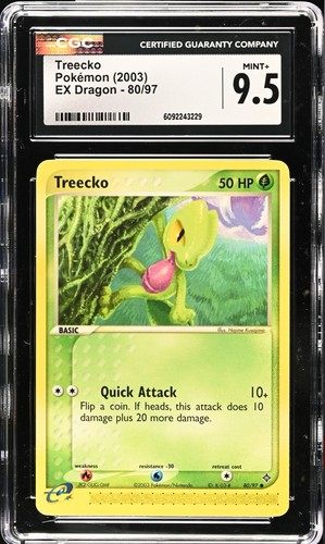 Treecko graded CGC 9.5 for sale on eBay