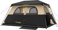 Instant Cabin Tent 6/8/10/12 Person Camping Tent Setup in 60 Seconds with Rainfl