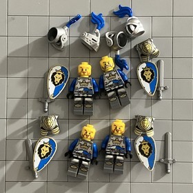 Lego Castle King's Knight Armor Lion Head Minifigure 70404 Lot Of 4 D8 2