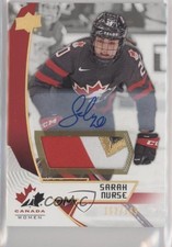 2019 Upper Deck Team Canada Juniors Premium Swatch /199 Sarah Nurse #45 Auto 4wd