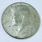 1966 Kennedy Half Dollar 40% Silver, Circulated Coin #7115