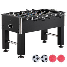 55" Standard Foosball Table Set w/ 4 Balls 4 Cup Holders for Game Room