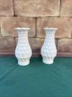 Vintage 9" White Milk Glass Hurricane Lamp Chimney Shades With 2.5”-3" Fitter