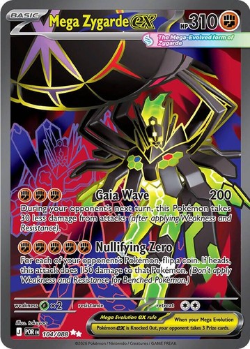 Mega Zygarde ex SAR MUR set 113/080 M3 Munikis Nihil Zero Pokemon