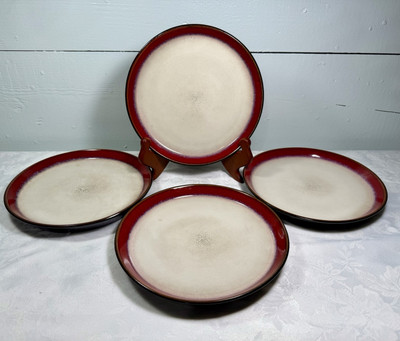Pfaltzgraff Aria Red Salad Plates Stoneware 7/8”