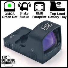 TSA® Green Dot Optic Sight RMR® Footprint Shake Awake Top-Load Battery 3 MOA