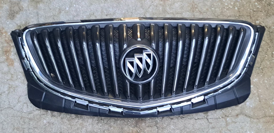 2012-2017 Buick Verano Front Grille Chrome & Gray 2013 2014 2015 2016 (D) - Imagem 4 de 4