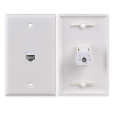 CAT 6 Ethernet Wall Plate RJ45 Punch Down Keystone Jack Network Panel
