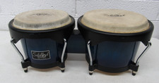 Schalloch Percussion Student/Beginner Wood Bongos 7-1/2" and 6-1/2" Blue Fade