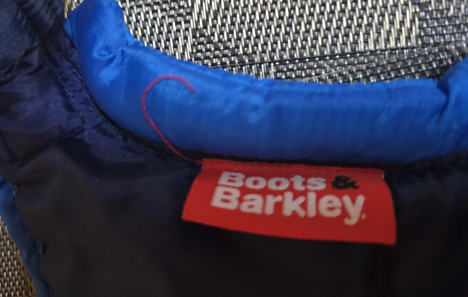 Boots & Barkley Dog Blue Puffer Coat; Size Medium - Image 3 of 4