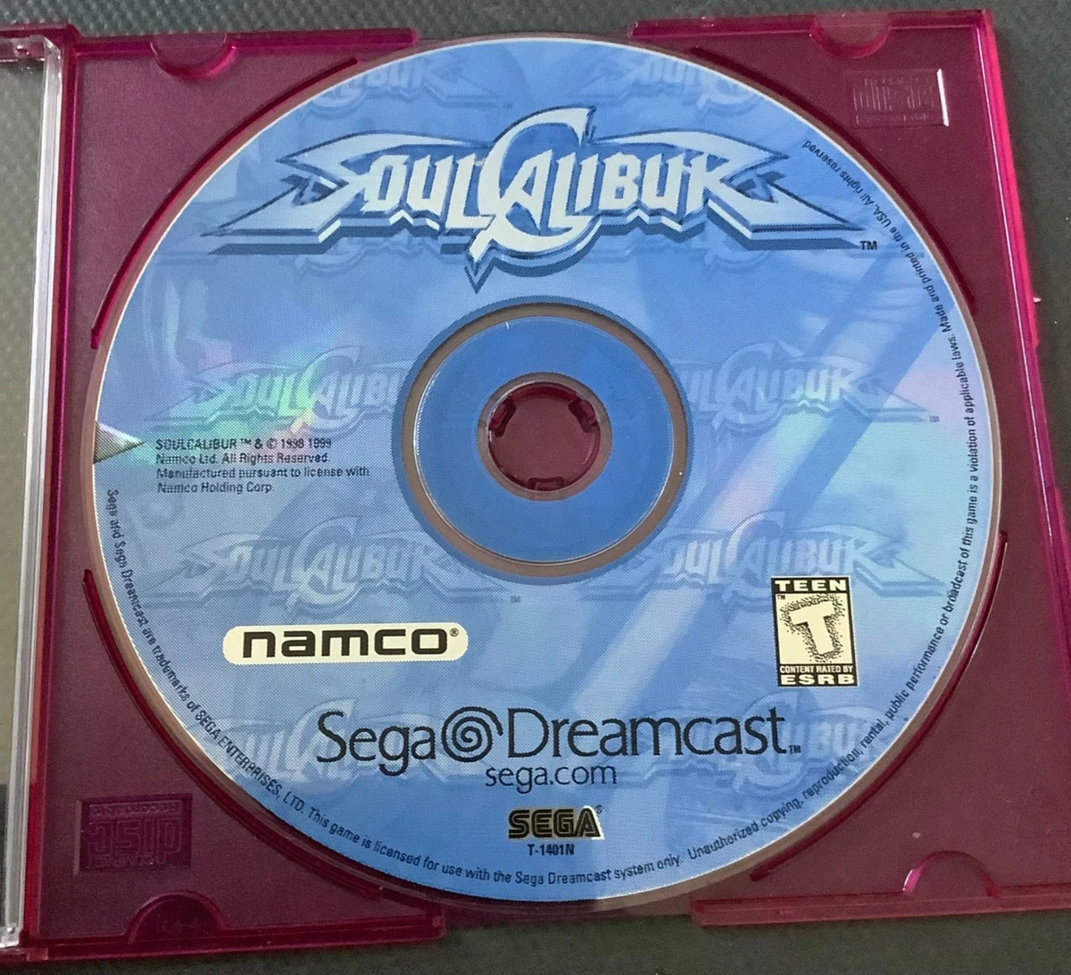 Jeu Dreamcast SoulCalibur PAL Complet En Boîte T-1401D-50 - Bon état, Manuel Inclus, 1999