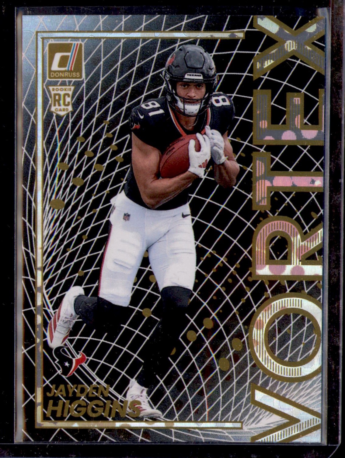 Jayden Higgins #15 2025 Donruss Football Vortex