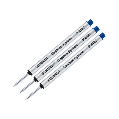 Schmidt P8127 Blue Ink Refill Capless Rollerball Medium Nib for Smooth Writing