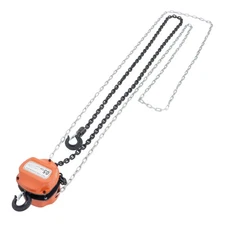 Chain Hoist  1/2 Ton (1100Lbs) Capacity 10FT Manual Hand Lift Chain Block Hoist