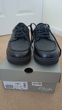Clarks boys school shoes  Lorcam Edge Blackwide fit size  6G
