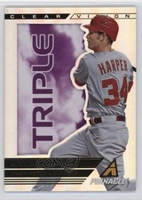 2013 Panini Pinnacle Clear Vision Triple Bryce Harper #CV21 6i2