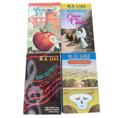 M.D. Lake Peggy O'Neill Mystery Series Book Lot Poisoned Ivy Grave Choices PB