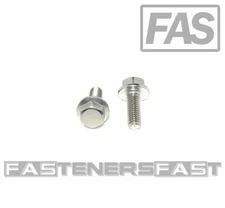 (25) M6 x 1.00 x 16 Stainless Steel DIN6921 A2 Hex Flange Bolts M6x16mm Flange