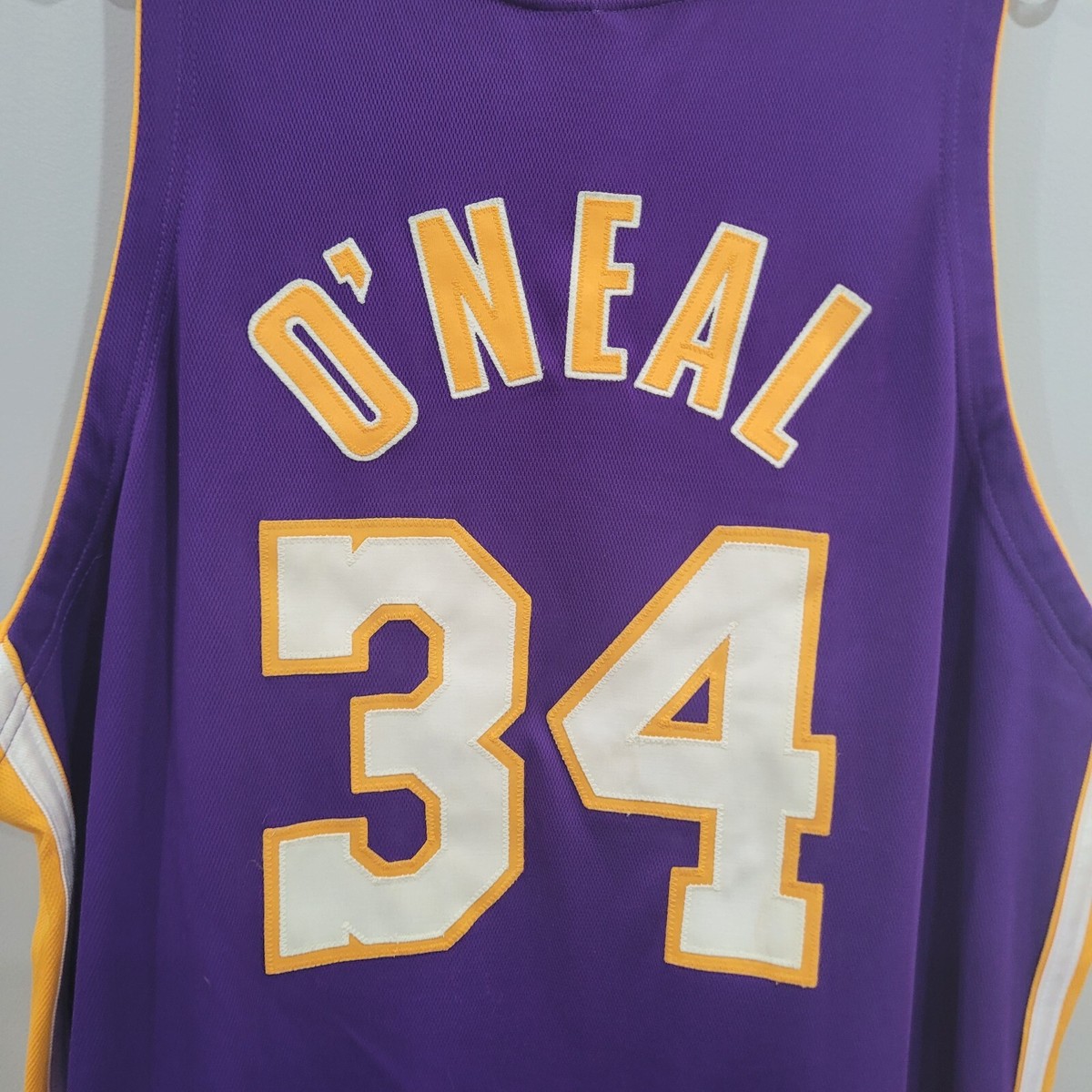 2001 Nike Authentic LA Lakers Shaquille O'Neal 34 Pro Cut