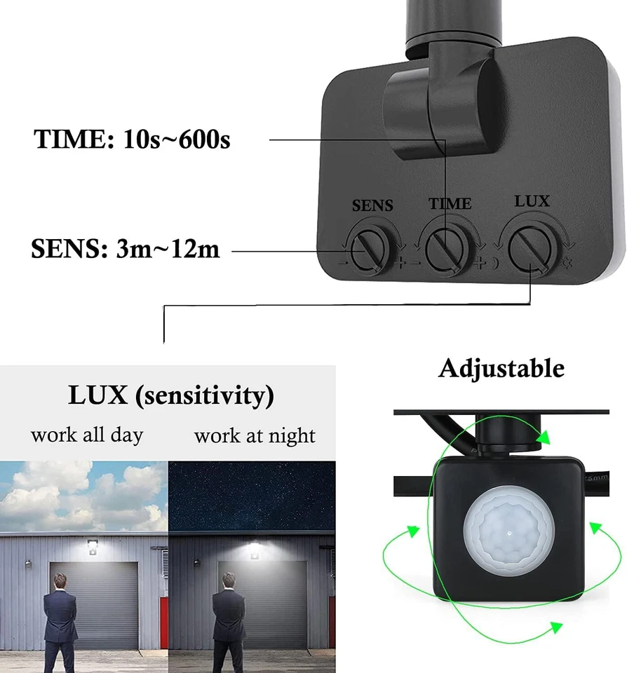 Led Floodlight Outside Light 50W-100W Security Flood Lights Outdoor Garden Lamp - Image 4 of 4