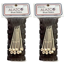 16 Pc Vintage Style Hair Roller Mini Small Brush Rollers Mesh Curlers Bristles 2