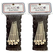 16 Pc Vintage Style Hair Roller Mini Small Brush Rollers Mesh Curlers Bristles 2