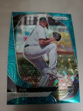 A.J. PUK 2020 PRIZM ROOKIE CARD TEAL DISCO BALLS LOW#D 6/15. NEW