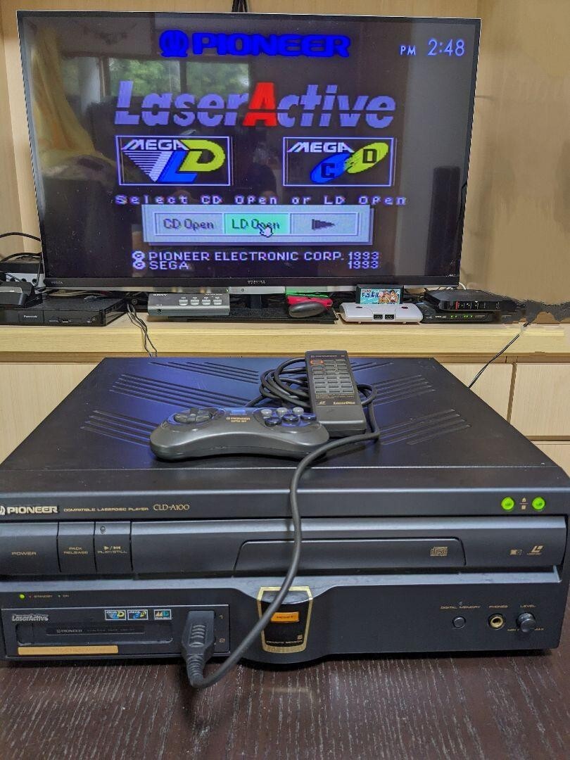 PIONEER Laser Active CLD-A100 w/ Mega Drive Unit & Remote PIONEER Laser Active CLD-A100 w/ Mega Drive Unit & Remote