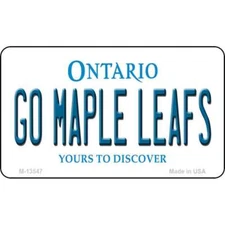 Go Maple Leafs Novelty Metal Magnet M-13547