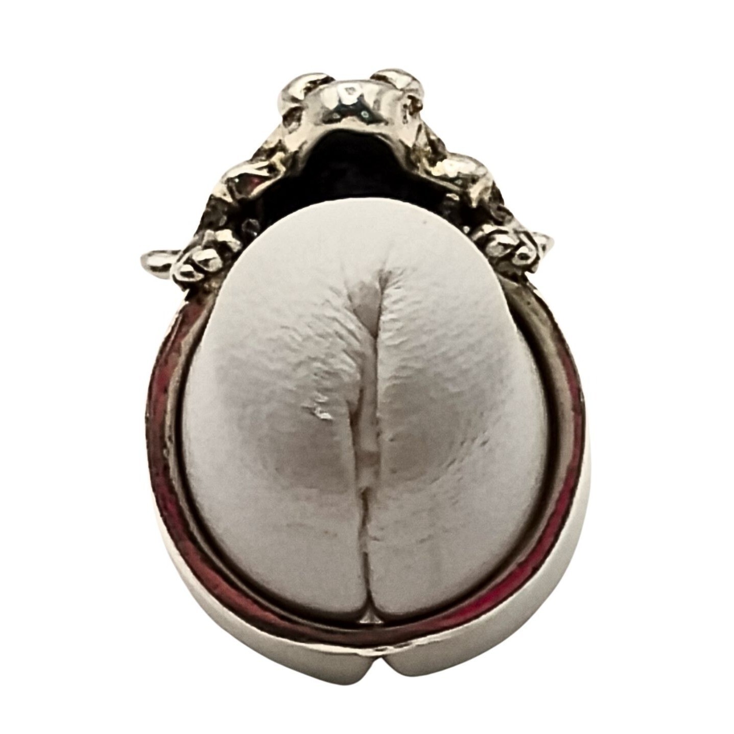 Womens Silver Plated Frog Statement Ring Size 6.5… - image 5