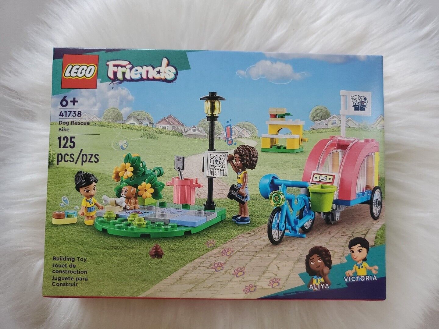 LEGO Friends Dog Rescue Bike Building Set 41738, Pretend Play Animal Playset