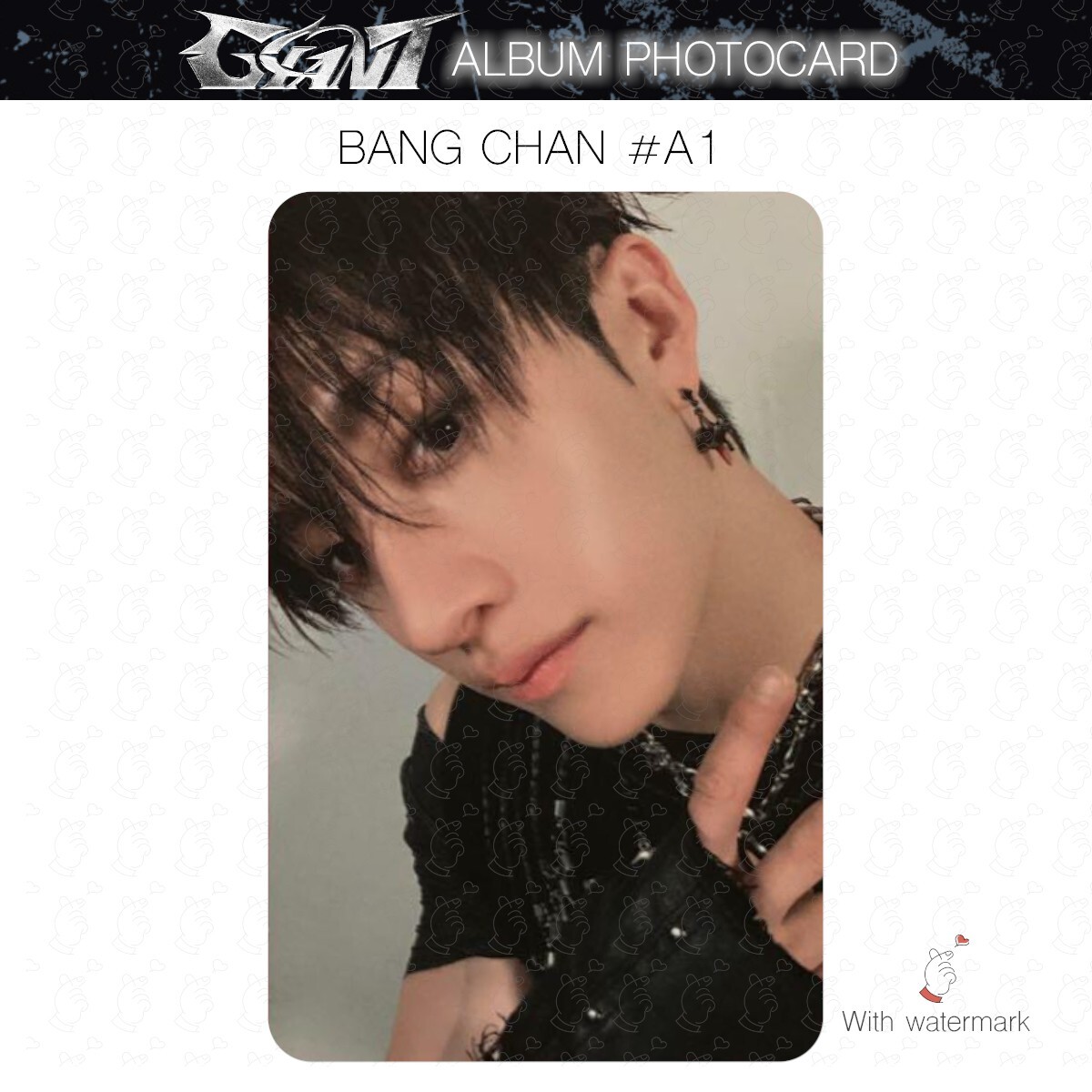 BANG CHAN STRAY KIDS GIANT JAPAN ALBUM PHOTOCARD POB LUCKY