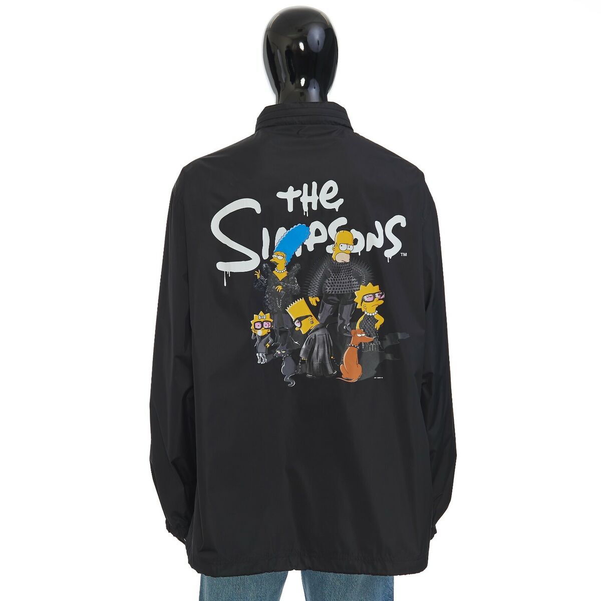 BALENCIAGA x THE SIMPSONS 1990$ Black Rain Jacket BALENCIAGA x THE SIMPSONS 1990$ Black Rain Jacket