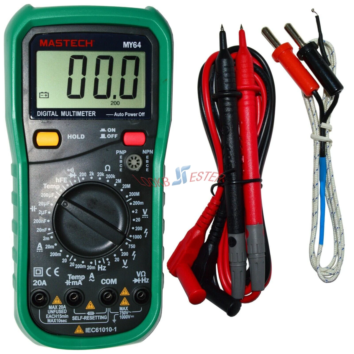 One New Mastech MY64 Multimeter Digital Multitester Tester | EBay
