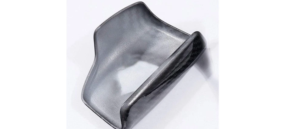 Cubierta de perilla de cambio de marchas de fibra de carbono sline negra para Audi A4L A5 Q7 Q5L Foto 3 de 4