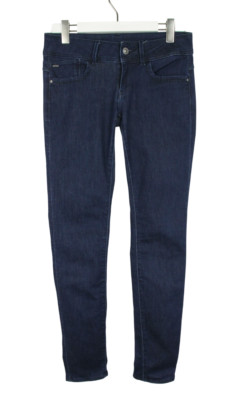 G-Star Lynn Mid Skinny Jeans Damen W29/L32 Dunkelblau Denim Zip Fly Stretch