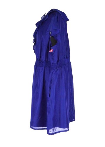 Merona Kleid Kobaltblau Damen Größe (3) 3X Knielang Kurzarm - Bild 7 von 12