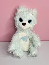 Little Live SCRUFF A LUVS Snow Pals Bear Plush aqua White 2017 Moose Stuffed