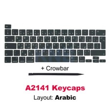 New A2289 A2251 A2141 Keycap Key Cap For Macbook Pro Retina 13 16" Arabic Keycap