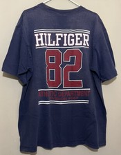 Tommy Hilfiger Distressed Vintage 1990s Men’s LARGE T-Shirt Faded USA Made D4