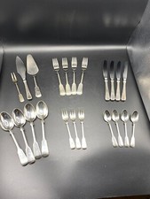Robbe & Berking Spaten 150 versilbert 4 Personen 22 Teile + Servierbesteck