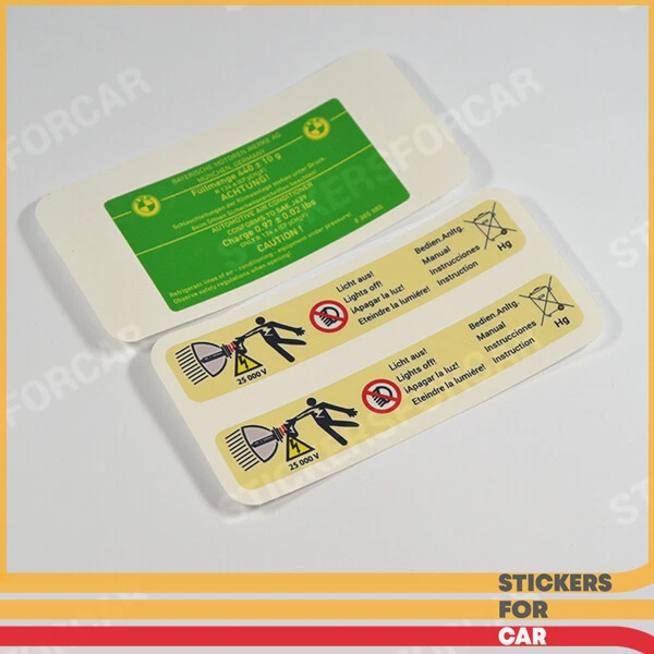 BMW E38 E39 E46 E65 E53 Z3 GREEN A/C & 2x 
