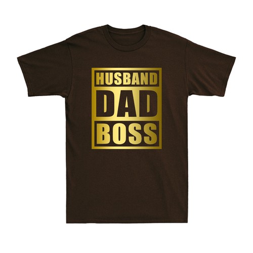 Husband Dad Boss Funny Father's Day Boss's Day Employer Father Men's T-Shirt - Picture 9 of 10