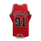 Dennis Rodman Autographed Chicago Red Mitchell & Ness Basketball Jersey -BAS(XL)