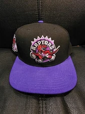 Mitchell Ness Toronto Raptors Snapback Cap Hat Purple Black NBA Basketball