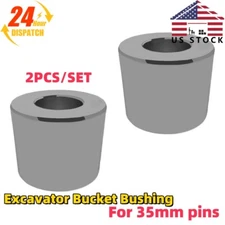 2PCS For John Deere Kubota Takeuchi Bosses Cat 35MM Excavator Bucket Bushing