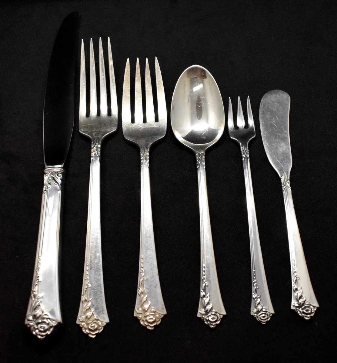 Damask Rose Antique US Sterling Silver Flatware Sets for sale | eBay