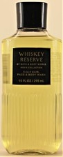 Bath  Body Works Men's WHISKEY RESERVE 3-1 Hair Body Wash Gel Shampoo 10Oz