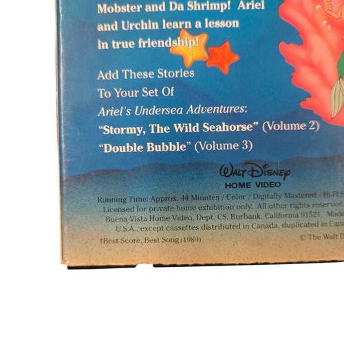 Disneys The Little Mermaid Ariels Undersea Adventures VHS Whale Of A Tale 1992 - Imagen 8 de 12