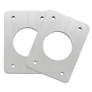 Taco Backing Plates for Grand Slam Outriggers Anodized Alum